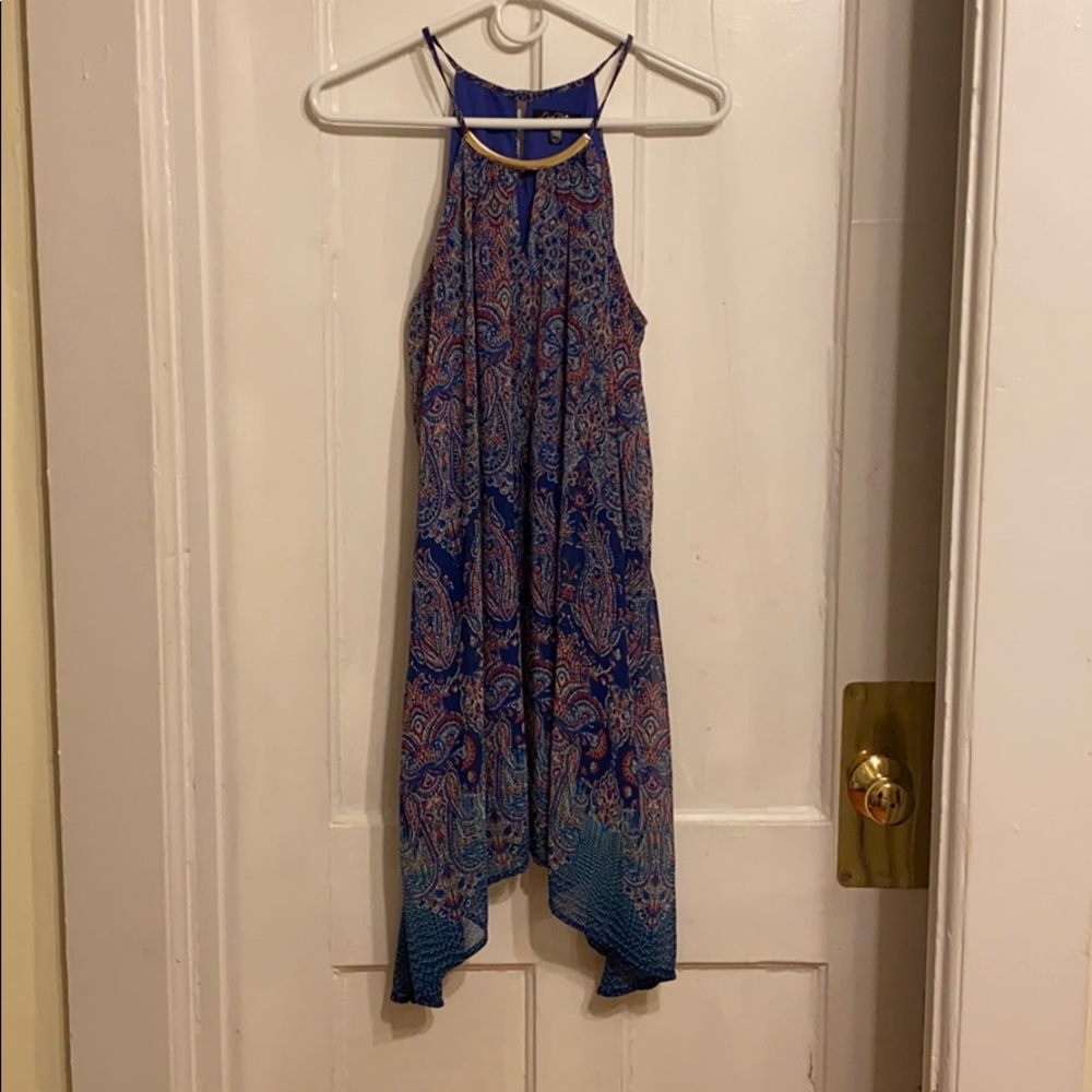 Love Reign Flowing Blue Summer Dress
